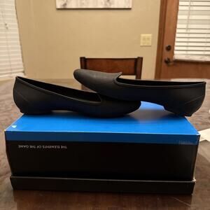 Crocs Iconic Comfort Eve Womens Shoes Black Size 10 Slip On Casusl Ballet Flats